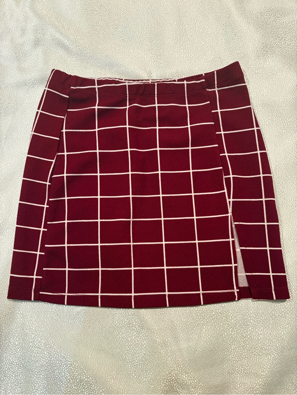 Mini Skirt in Burgundy